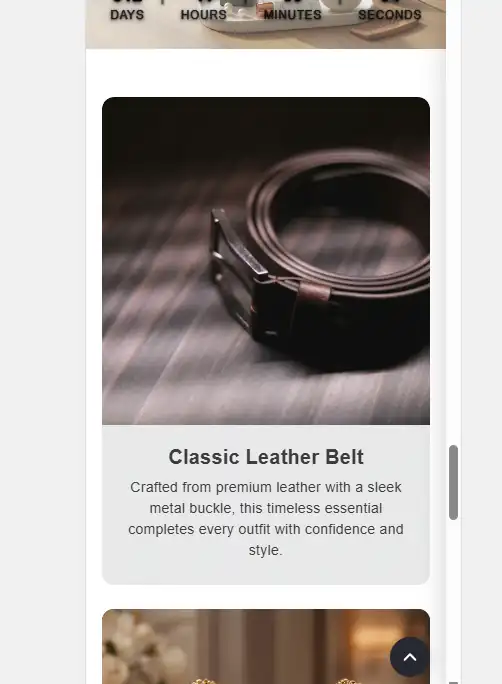 Placeholder: Footer promotion on mobile with stacked cards